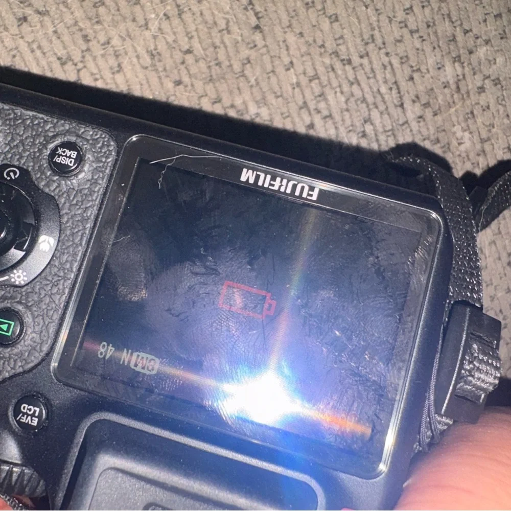 Fujifilm Black Bridge Digital Camera with Strap